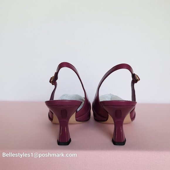 COACH Rowyn Smooth Leather Slingback Pumps- Pink- Women’s Size 8.5B ⭐ - Picture 13 of 16